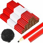 70 pièces crayons de charpentier plats, 17 cm moyen dur plomb graphite boîtier en bois naturel crayons ... 70 pièces crayons de charpentier plats, 17 cm moyen dur plomb graphite boîtier en bois naturel crayons ...