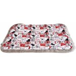 70 x 60 cm: couverture pour chat et chien avec peluche fantaisie family ferribiella