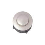 Bouton de sonnette 1x heidemann 70094 nickelé 24 v / 1 a Bouton de sonnette 1x heidemann 70094 nickelé 24 v / 1 a