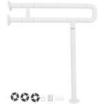 70cm barre d'appui pliable pour toilettes, barre dappui wc handicap, barre d'appui de scurit pliante, ...