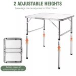 75 x 55 x 33 / 70cm table de camping portable table pliante l�g�re pique - nique cuisine plage randonn�e ...