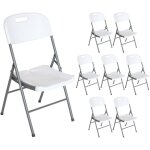 7h seven house - lot 8 chaises pliantes avec poign�e 47x58x87cm 7house