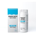 8 en 1 bandelette pour eau de piscine et spa, 100 bandelettes de test pour duret totale, nitrate, nitrite, ...