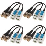 8 bnc video balun transmitters 5mpx ahd cvi tvi cvbs video surveillance camera