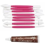 8 outils p�te � sucre + 1 stylo chocolat