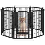 Yaheetech - 8 panneaux 68 x 100 cm enclos parc pour petit animal chien chiot lapin canard exterieur avec ... Yaheetech - 8 panneaux 68 x 100 cm enclos parc pour petit animal chien chiot lapin canard exterieur avec ...