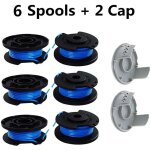 8 paquets bobine de rechange pour coupe - bordure de ligne 0, 065 pouce pour ryobi 18v 24v 40v, compatible ...
