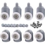 8 pcs 23mm galet rouleau roulette roue pour porte de douche, roulettes coulissantes porte salle de bain ...