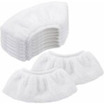 8 pcs bonnettes microfibre pour k�rcher, chiffons pour buse � main accessoire pour nettoyeurs vapeur ...