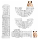 8 pcs jouet de tunnel de tube de hamster de 5. 5 cm de diam�tre, jouet de tunnel de connexion de hamster ...