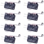 8 pcs micro switch en plastique micro interrupteur fin de course avec 3 broches micro contacteur 220v ...