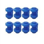 8 pi�ces 2. 58 cm couvercle de tube de trampoline couvercle de colonne de tube en acier pour filet trampoline ...