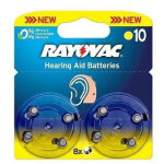 8 pieces batteries pour appareils sonores amplifon ac pr70 varta rayovac ha 10