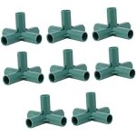 8 pi�ces connecteurs de tubes goutte � goutte pi�ces de renfort de jardin partie tubulaire tube de renfort ...