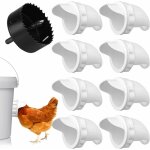 8 ports mangeoire  volaille mangeoire automatique poules poultry pro feeder diy mangeoire  poulet universel ...