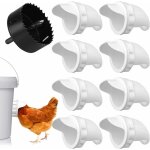 8 ports mangeoire  volaille mangeoire automatique poules poultry pro feeder diy mangeoire  poulet universel ...
