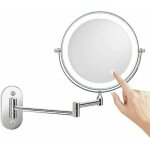 8 pouces miroir grossissant lumineux mural x10, led miroirs de maquillage avec 0. 5h fonction d'arrêt ... 8 pouces miroir grossissant lumineux mural x10, led miroirs de maquillage avec 0. 5h fonction d'arrêt ...