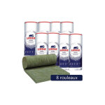 8 rouleaux laine de verre ursa hometec 35 terra nu - ep. 150mm - 38, 40m - r 4. 25