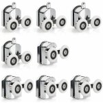 8 roulettes porte de douche coulissante roulette porte coulissante douche en alliage de zinc 23 mm de ...