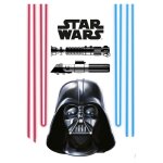 Komar - 8 stickers gant dark vador et sabres laser star wars 50 x 70 cm