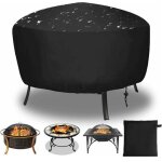 80 x 65 cm housse de protection pour brasero rond, cordon de serrage pour imperm�able, coupe - vent, ...