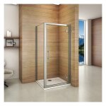 80x80x185cm porte de douche pivotante avec un receveur correspondant  la dimension de la cabine de douche ...