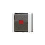 833 w bouton poussoir inverseur, 1 broches 833w - jung