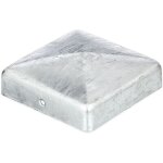 843076 capuchon pour poteau en bois, galvanis� � chaud, 90 x 90 mm, set de 10 pi�ces - alberts