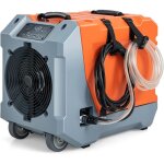 85l / jour d�shumidificateur industriel pour 465 m� - minuterie 24h, mobile avec pompe / tuyau de drainage ...