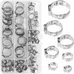 85pcs collier de serrage tuyau en acier inoxydable attache tuyau clips 6 - 21mm collier de serrage metallique ...