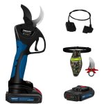 8605 secateur electrique sans fil avec cble d'extension, 40 mm scateur professionnel sans fil avec ...