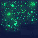 894 pi�ces plan�tes et etoiles lumineux stickers muraux autocollants fluorescents sticker mural pour ...
