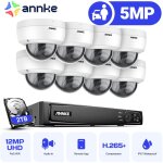 8ch kit de vidosurveillance 4k poe nvr 85mp camra full hd ir vision nocturne camra dme tanche dtection ...