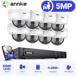 8ch kit de vidosurveillance 4k poe nvr 85mp camra full hd ir vision nocturne camra dme tanche dtection ...