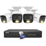 8ch kits de vidosurveillance 5 en 1 dvr 42mp micro intgr intelligent ir tanche systme de camra ...