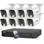8ch kits de vidosurveillance 5 en 1 dvr 8 2mp smart ir 8 2mp micro intgr surveillance  distance tanche ...