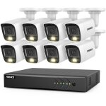 8ch kits de vidosurveillance 5 en 1 dvr intelligent ir 82mp micro intgr tanche surveillance  distance ...