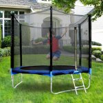 Homemiyn - 8ft � 244 cm trampoline de jardin enfants et adultes jeux d'ext�rieur avec filet de s�curit� ...