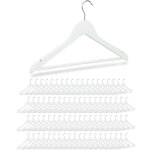 8x cintre en bois, traverse pantalon 44, 5 cm, encoche robe jupe chemise, crochet pivotant 360�