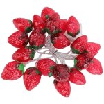 9. 8ft 20leds fruits guirlande lumineuse piles fraise lampe guirlande lumineuse pour les f�tes de nol ...