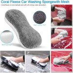 9 pi�ces outils professionnels nettoyage de voiture, voiture chiffons de nettoyage automobile set, wash ...