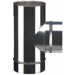 Poujoulat ? t� 90� nu en inox 304 ? raccord fumisterie 150 mm ? r�sistant � la corrosion ? pour chaudi�res ...