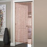 90 x 200 cm, 52 lamelles, rideau de porte en bambou, rideau de porte en bambou et bois, rideau de porte ...