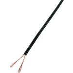 93030c532 fil de cblage 2 x 1 mm noir 25 m - tru components