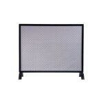 Pare - feu chemin�e 66x55 cm ? protection contre �tincelles et braises ? mat�riaux solides et durables ...