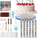 95 pcs plateau tournant de g�teau kit de p�tisserie en silicone outils de cuisson professionnel ustensiles ...