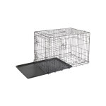 95cm pet kennel chat chien pliant caisse en acier animal playpen fil m�tal - soges