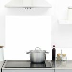 99dco - 2 bandeaux de crdence adhsifs pour cuisine - total white blanc - aluminium - 2x(100x20 cm) ...