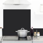 99dco - 2 bandeaux de crdence adhsifs pour cuisine - ardoise gris - aluminium - 2x(100x20 cm)