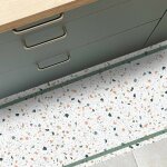 99d�co - tapis antid�rapant - terrazzo - vinyle - int. / ext. - multicolore - 50x120cm